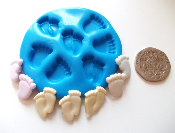 BABY FEET Silicone Mold Mould Cake Decorating By PickleLillys