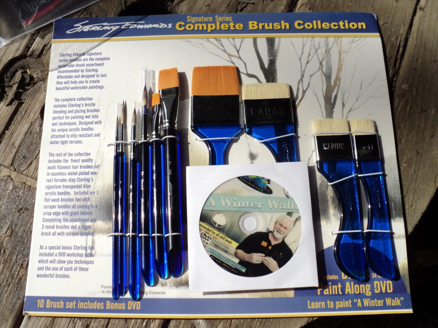 Sterling Edwards paint brushes complete brush collection Art