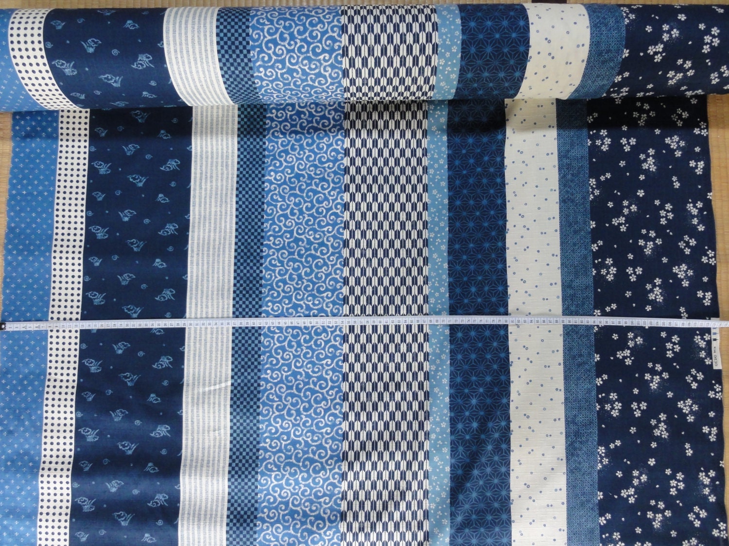 Japanese Cotton Fabric Yardage 'Traditional Patterns