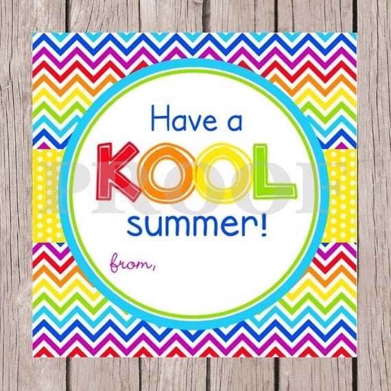 Items similar to PRINTABLE / Have a KOOL Summer Tags/ End of Year Gift