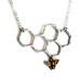 SALE- Sweets for the Sweet- Sterling Silver Honeycomb Necklace by Rachel Pfeffer