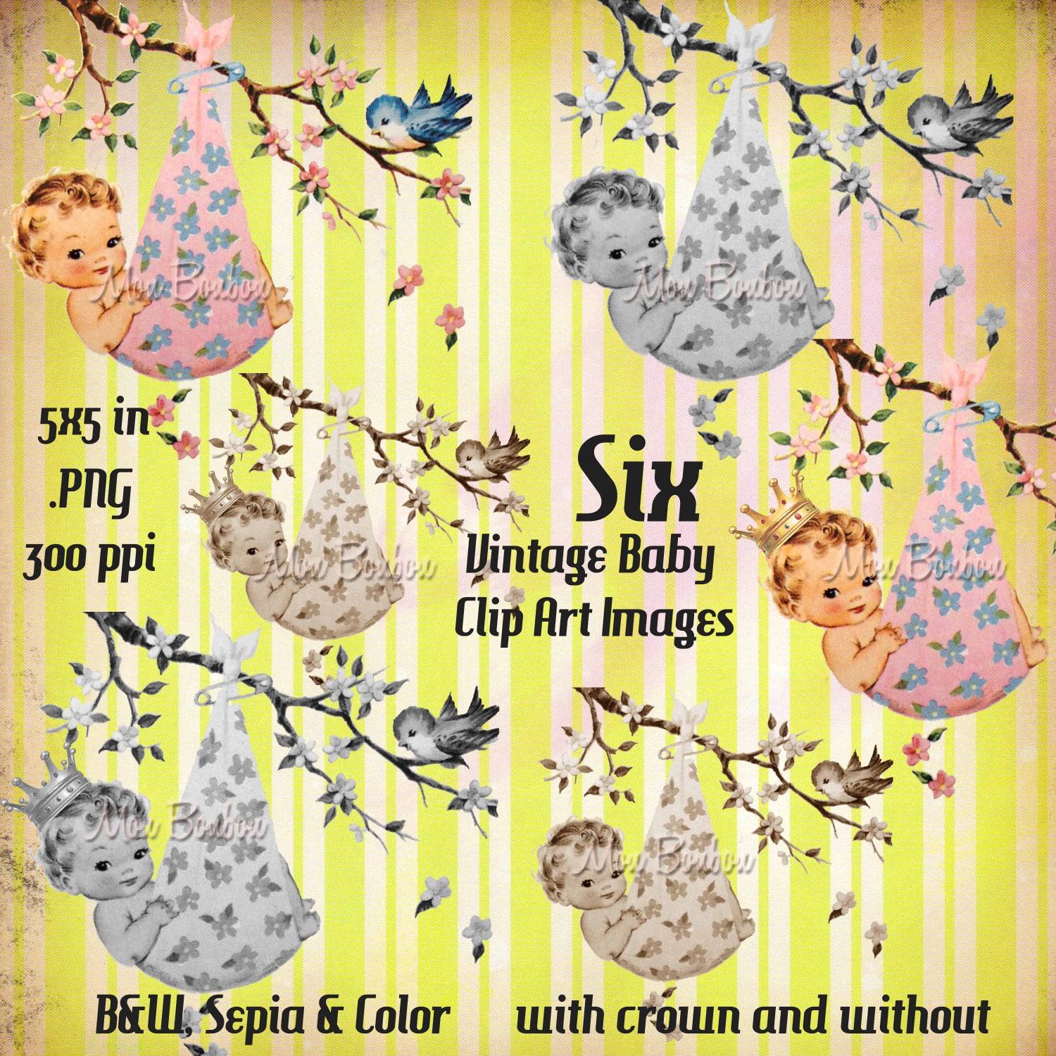 vintage baby shower clip art - photo #14
