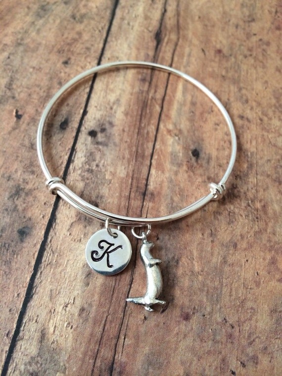 Otter charm bracelet otter jewelry silver otter by kimsjewelry