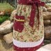 Aprons, Sassy Apron, Retro Style with Eyelet Trim and Towel Loop, Handmade, Womens Plus Sizes, Kitchen, Full, Flora and Fauna Bee Hive