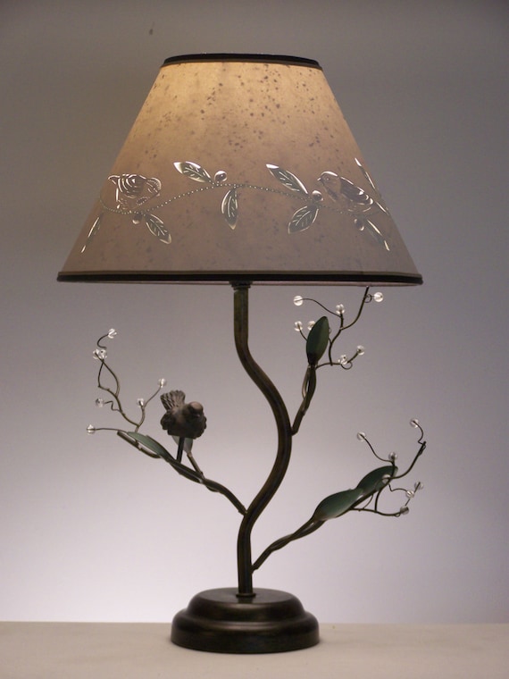 Birds &amp; Berries Table LampBird LampBird by BarbaraGailsLamps