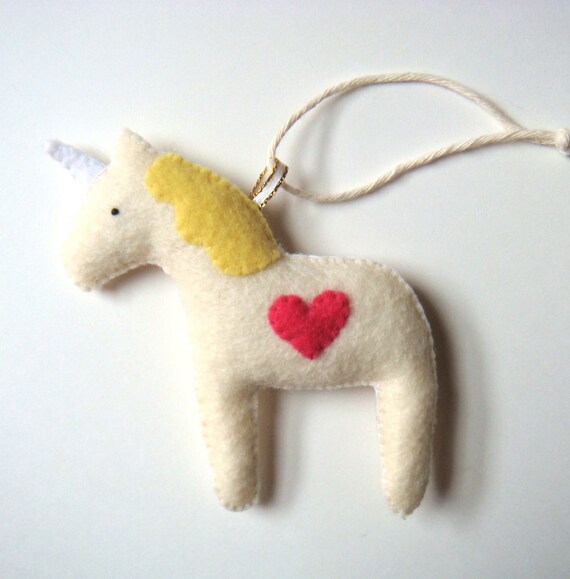 unicorn pony horse christmas ornament holiday home decor white unicorn pony horse christmas ornament holiday home decor white