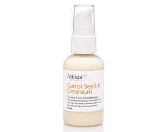 Facial Moisturizer for Dry Skin with Carrot Seed, Geranium and Neroli Oil
