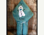 Christmas In July Sale Silly snowman hooded towel for child , bath towel, beach towel Il_170x135