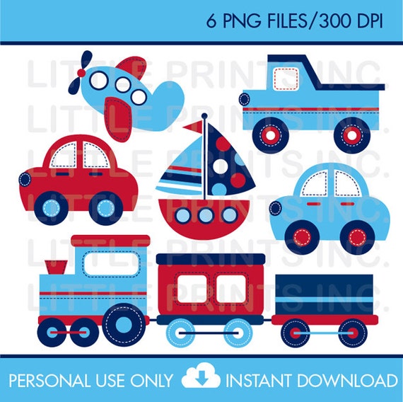 Transportation Clipart INSTANT DOWNLOAD Il_570xn