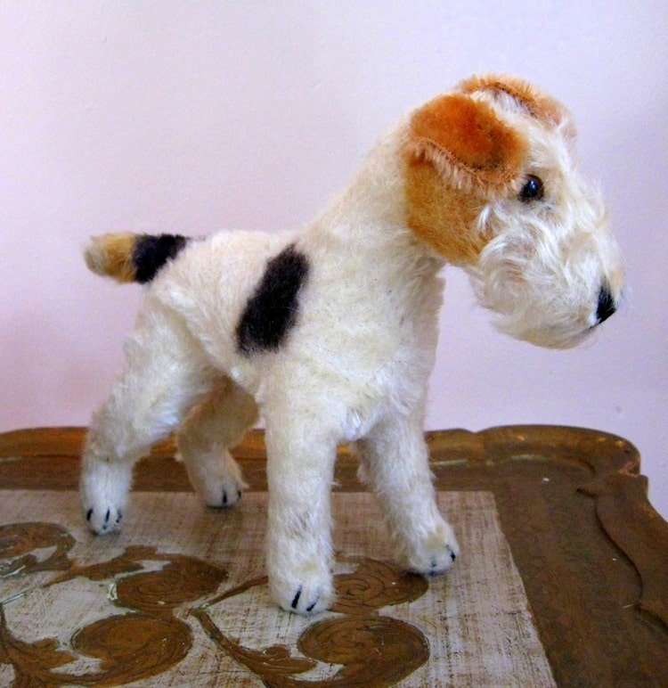 fox terrier stuffed toy