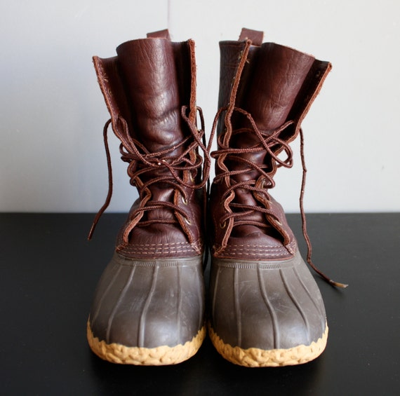 vintage mens duck boots / LL Bean / size 10.5