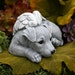 Jack Russell Terrier Angel Dog Statue Concrete by PhenomeGNOME