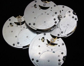 Vintage Antique Watch Pocket Watch Movements Steampunk Altered Art PM 55