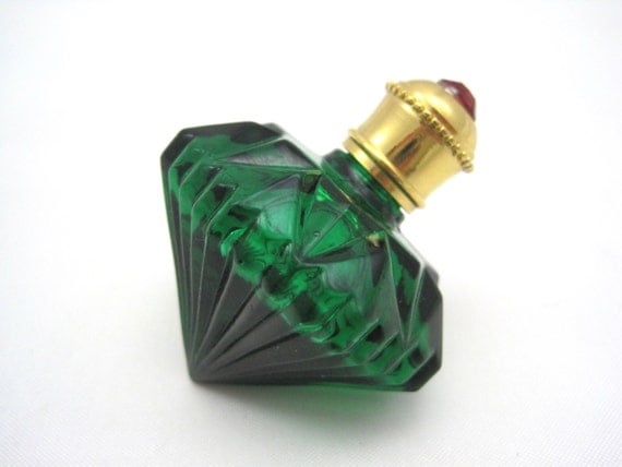 Vintage Perfume Bottle Diamond Shape