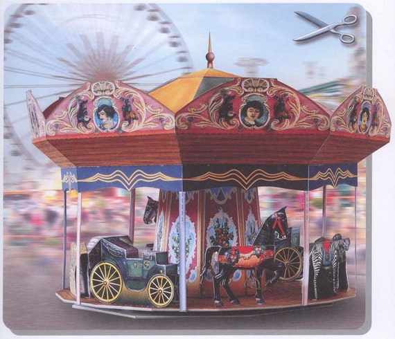 Items similar to Germany Christmas Carousel Kit DIY 3D