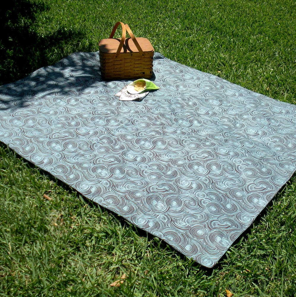 Organic Cotton Picnic Blanket Outdoor Throw Eco Friendly