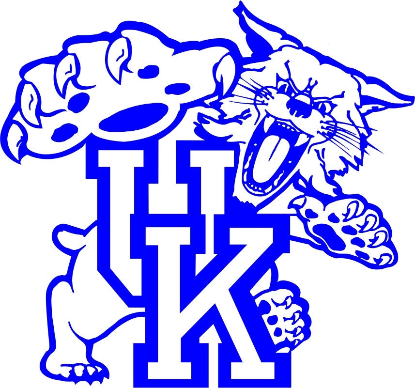 Kentucky Wildcats cornhole decal set UK Kentucky by kygraphix