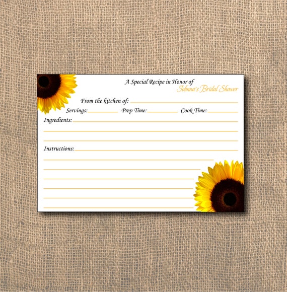 sunflower-recipe-card4x6-printable-shower-recipe-card