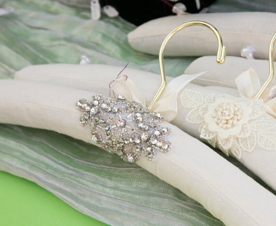  Bridal  Hanger  Wedding  Hanger  Custom Embellished with