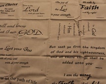 Popular items for bible verse fabric on Etsy