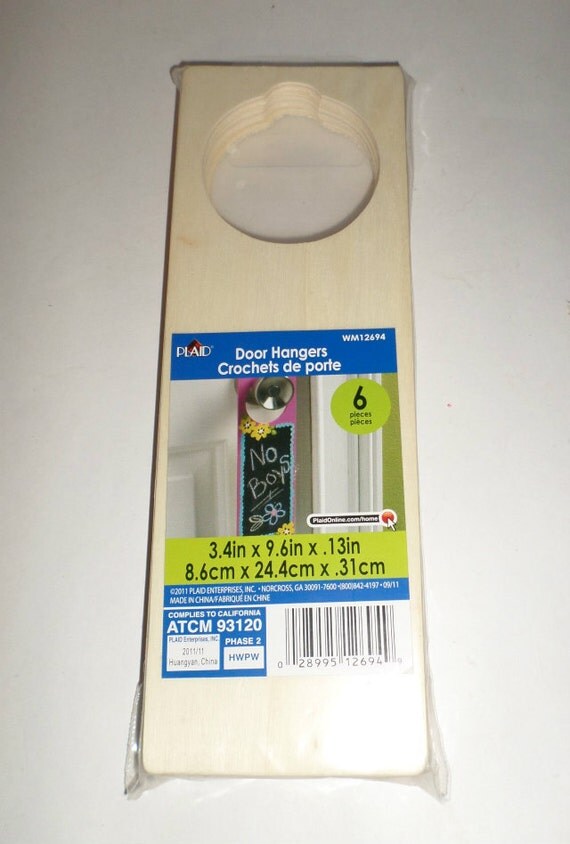 Wood Door Hangers Door Hangers To Paint New In Package   Il 570xN.600286292 9w3n 