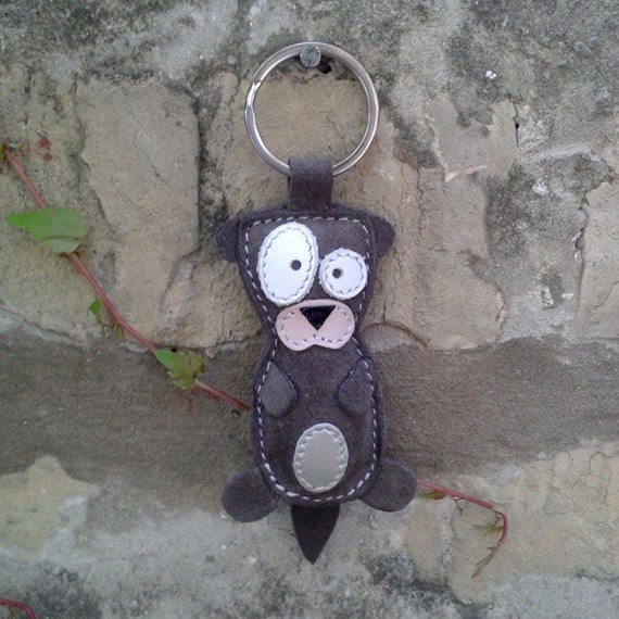 plush otter keychain