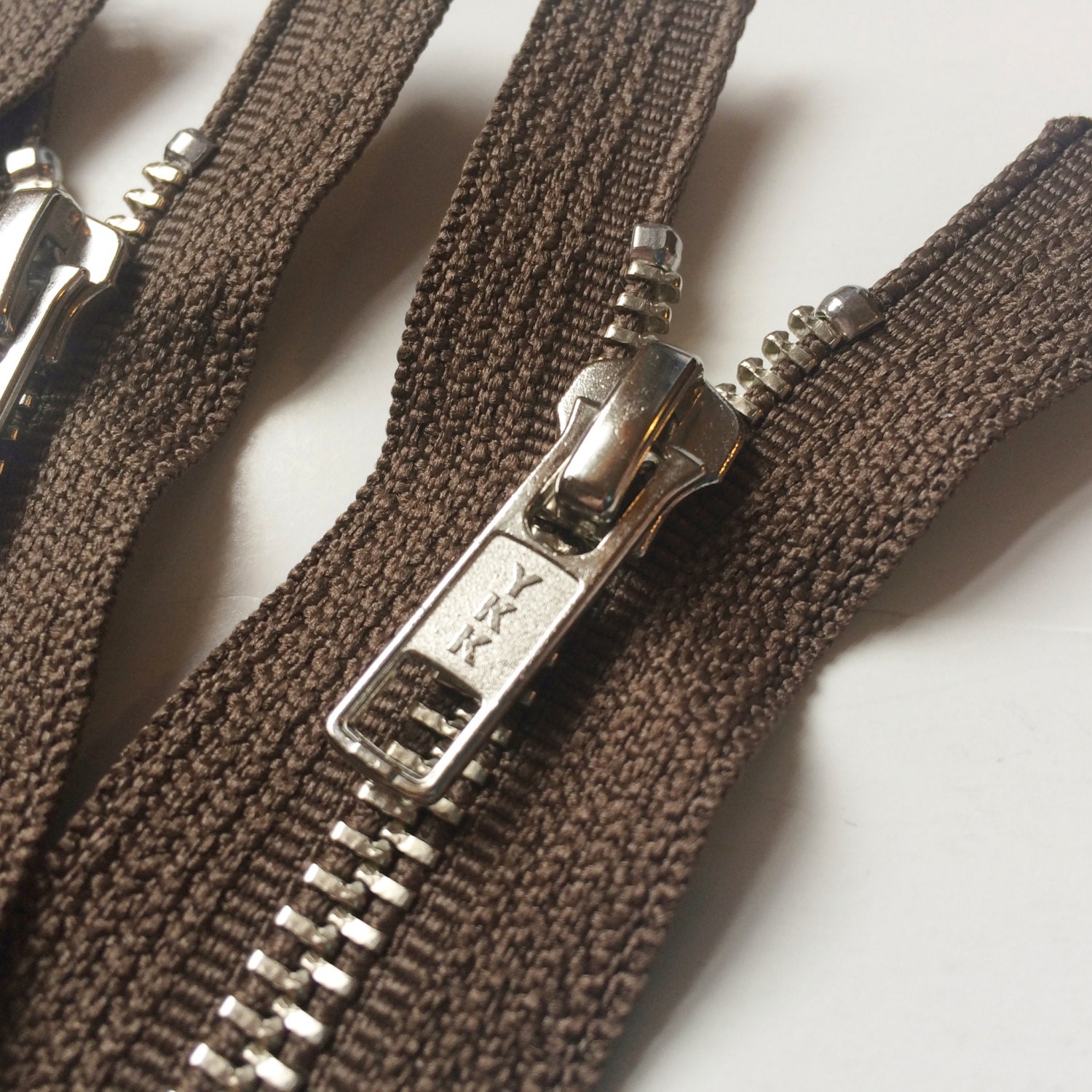 Metal Zippers YKK Closed Bottom Nickel Teeth Zips 5 pieces