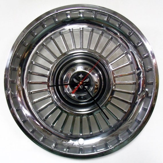 1959 DeSoto Hubcap Clock Classic Car Wall Clock Fireflite