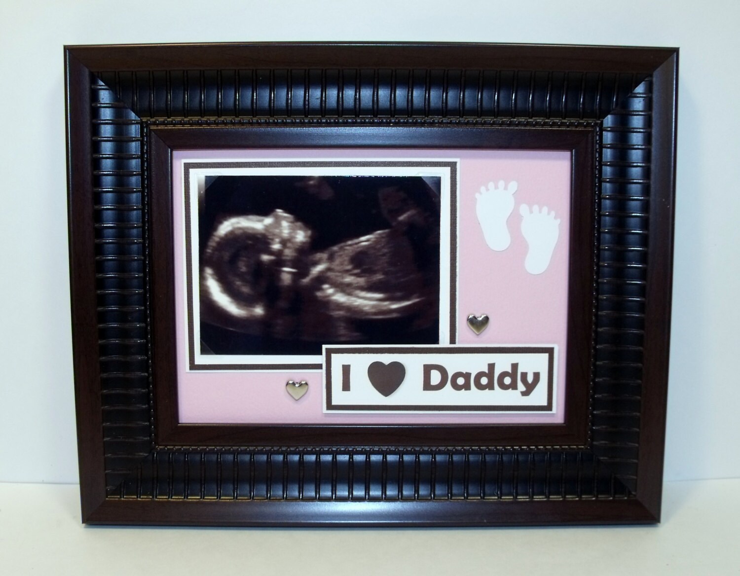 Ultrasound Sonogram Picture Frame I Love Heart Daddy