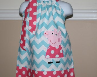 Popular Items For Peppa Pig Dress On Etsy