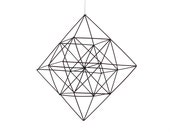 Himmeli Diamond | Modern Hanging Mobile | Geometric Art Sculpture | Minimalist Home Decor