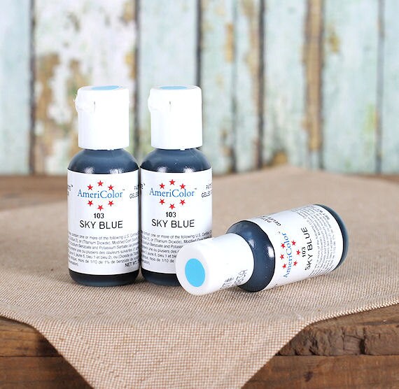 Sky Blue Americolor Food Coloring Gel by thebakersconfections