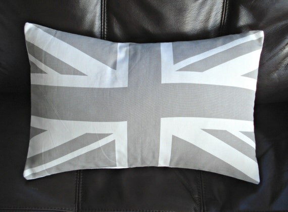 Grey union jack cushions asda