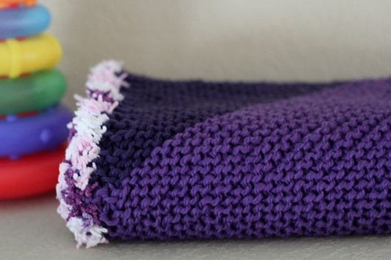 KNITTING PATTERN-Orchid, Baby Blanket Patten from ...