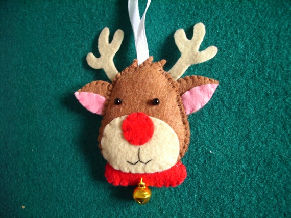 rudolph the reindeer christmas felt tree ornament by rudolph the reindeer christmas felt tree ornament by