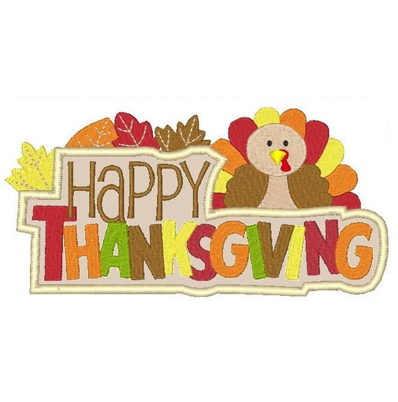 Thanksgiving machine embroidery design happy by embroidalot Thanksgiving machine embroidery design happy by embroidalot