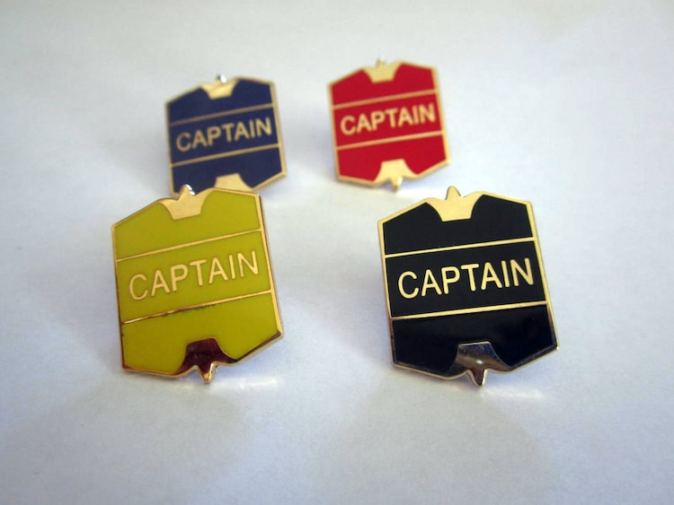 Wizard School Sports Team Captain Badge / Pin by LegendaryLetters