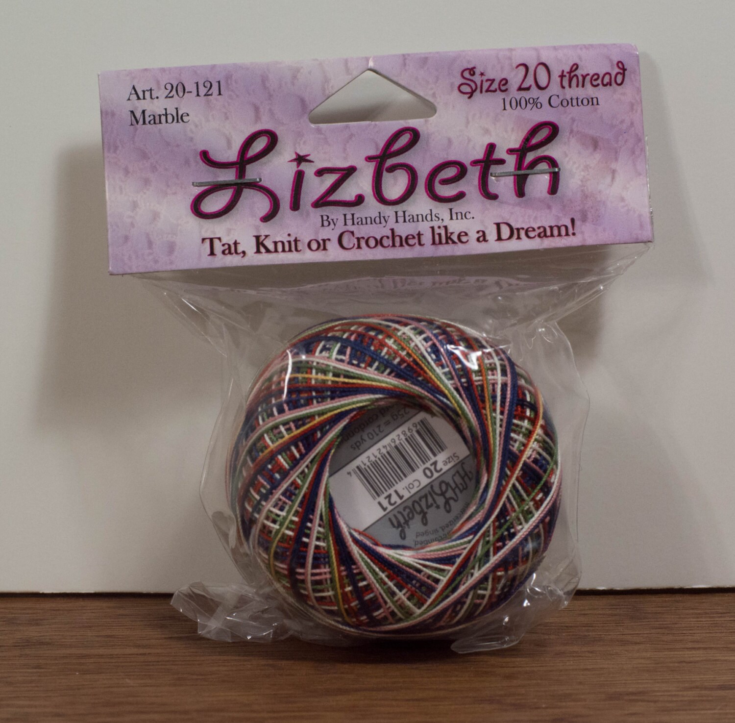 Handy Hands Lizbeth Size 20 100% Cotton Thread Marble 20-121