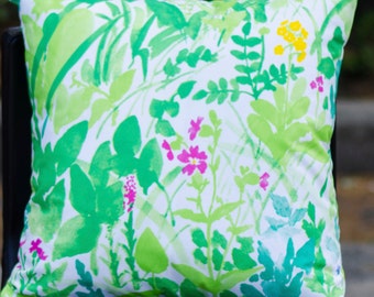 20"x20" Marimekko Pillow Cover. Handmade. Pattern: Kesanto by Fuji Ishimoto. (50x50cm)
