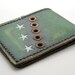 Handmade Wallet, Leather Wallet, The Standard Issue - Mens Leather Wallet - Green with Stars - Military styled Bi Fold