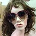 Vintage 1980s GAP Oversized Retro Square Red and White Sunglasses with Tags.