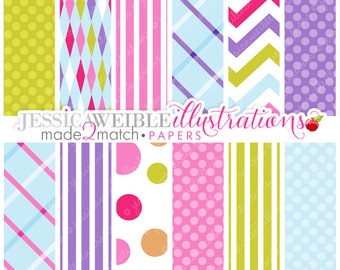 Girls Night Over Cute Digital Papers by JWIllustrations on Etsy