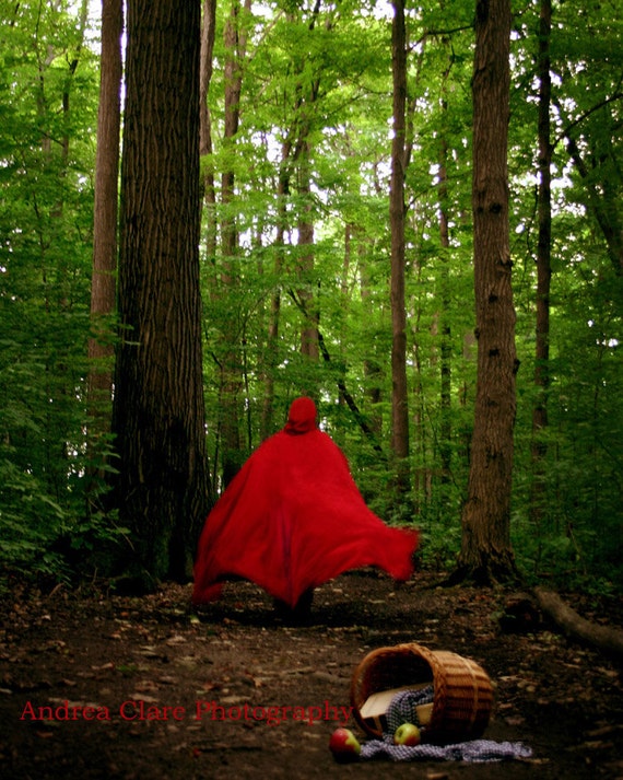 Red Riding Hood The Wolf Is Coming 5x7 Fine Art By Photoreverie