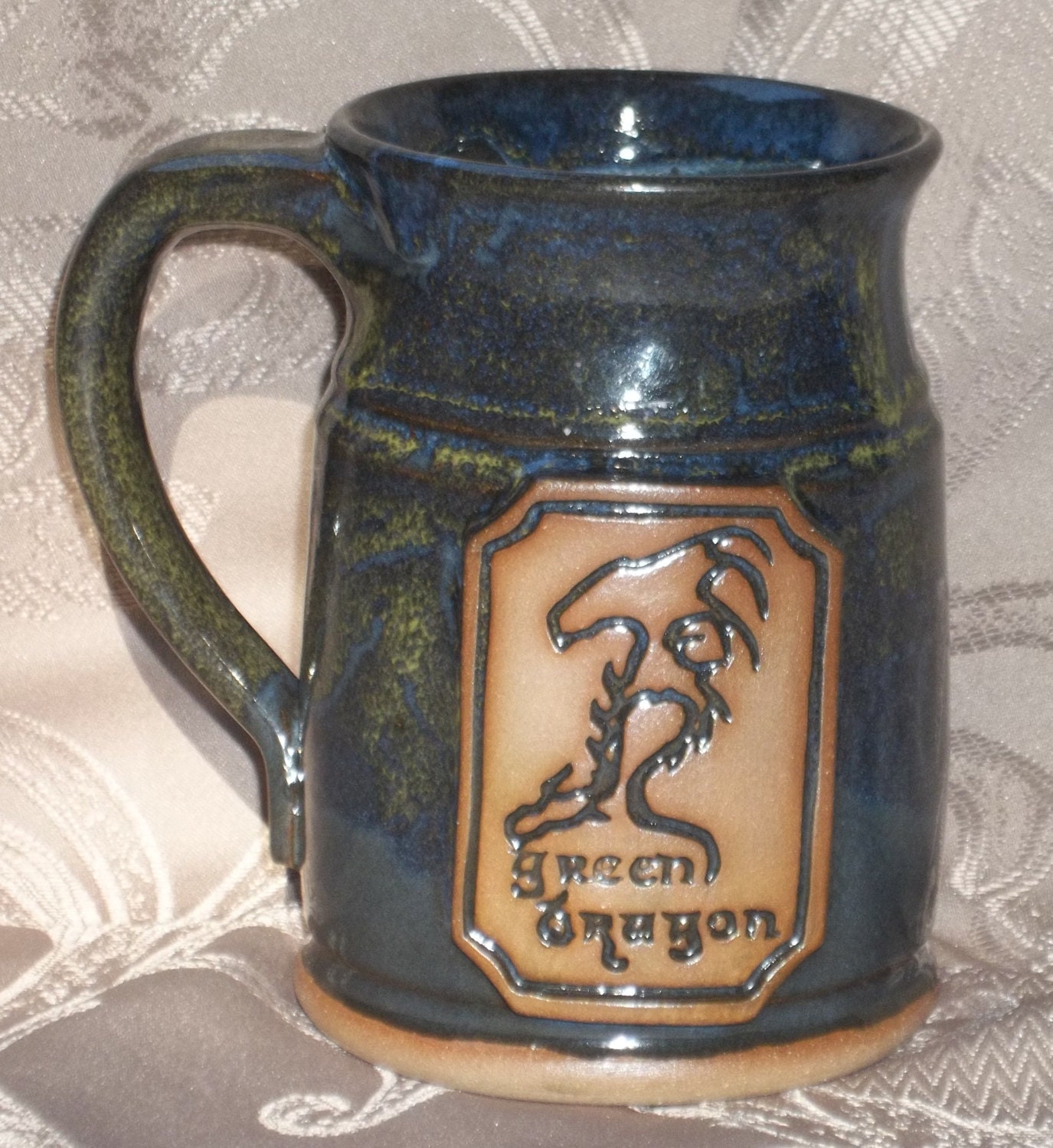 Green Dragon mug Lord of the Rings/Hobbit ceramic mug