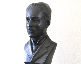 Nikola Tesla Sculpture Bust 10.5" Tall- F