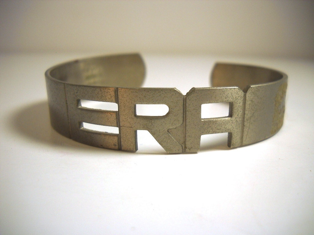 Vintage ERA Nickel Silver Cuff Bracelet from the LWVUS
