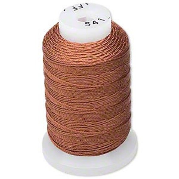 Cord Thread Brown Purely Silk Spool Sizes E FFF 92 200 Yard Spool