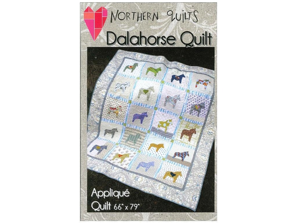 Northern Quilts Dala Horse Dalahorse Quilt by RoadsideAttractions