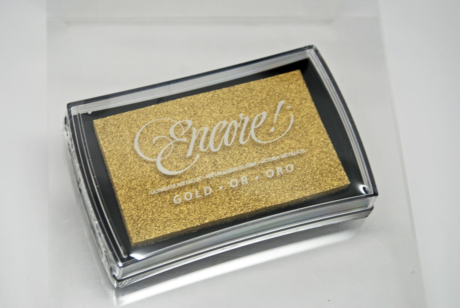 Encore Stamp Pad Metallic Gold Tsukineko Ultimate