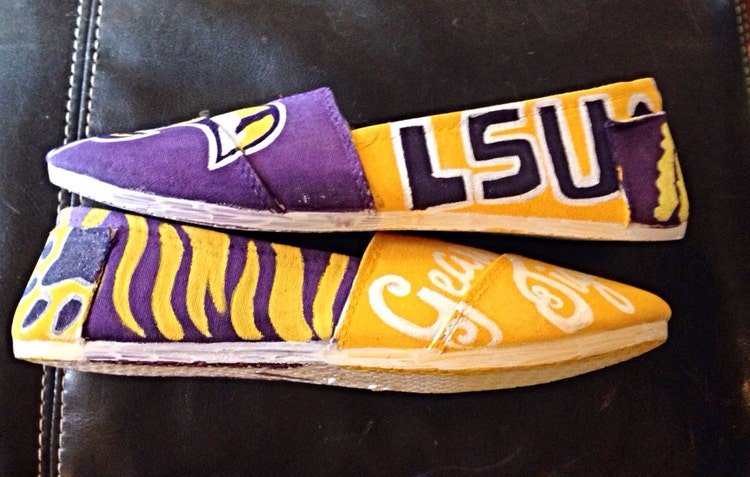 lsu custom shoes